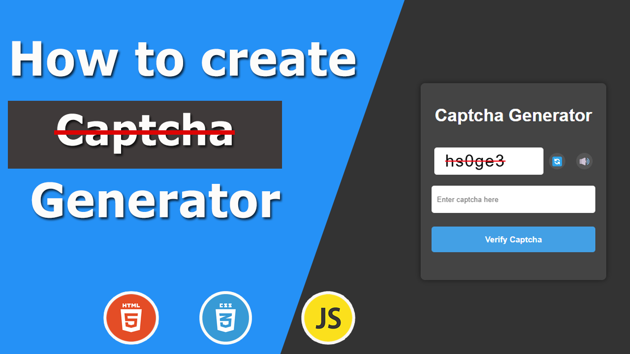 Building a CAPTCHA Generator with JavaScript, HTML, and CSS