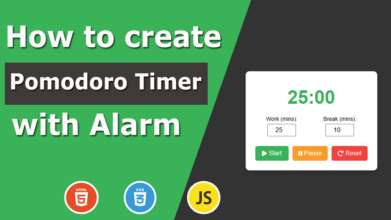 Building a Customizable Pomodoro Timer with JavaScript