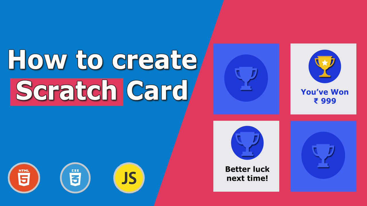 How to create scratch card using JavaScript